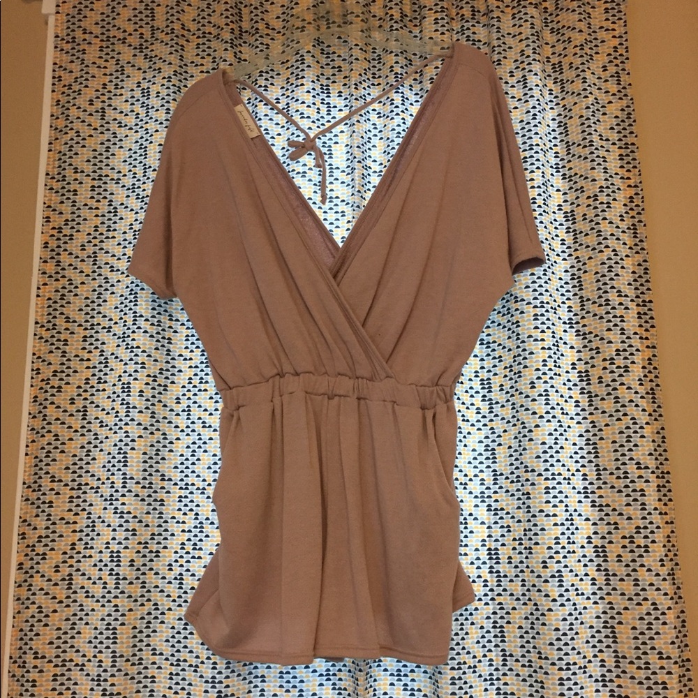 Super comfortable blush romper 🌸